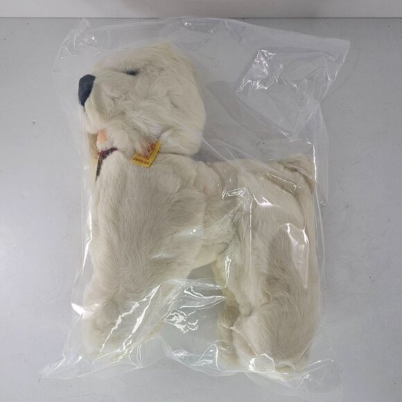 Steiff Cosy Tobby Large Poodle Cream Dog 5445/28 New In Plastic 11" - Picture 3 of 9